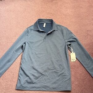 STYLUS Slate Long Sleeve Polo Shirt